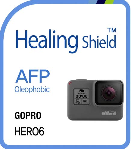 Healingshield �X�L���V�[���t���ی�t�B���� Oleophobic AFP Clear Film for Gopro Camera Hero 6 [3pcs]