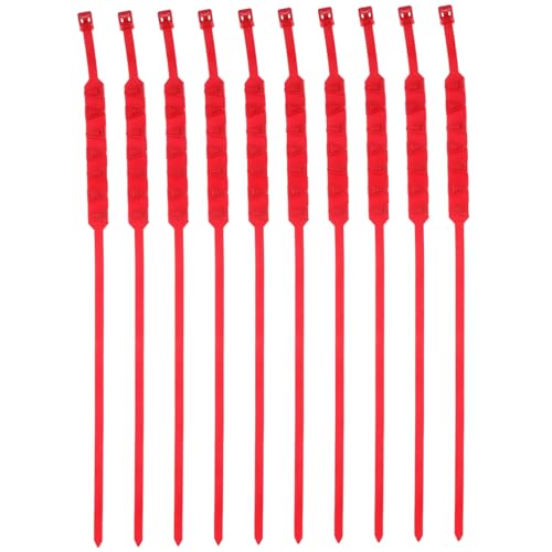 MUCKLILY Snow Traction for Tires 10pcs Electric Bike Chains Motorcycle Chain Tire Studs Nylon Wheel Belts