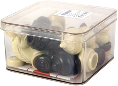 Thai Chess (Makruk) Plastic with Traditional White and Black (1 Box)