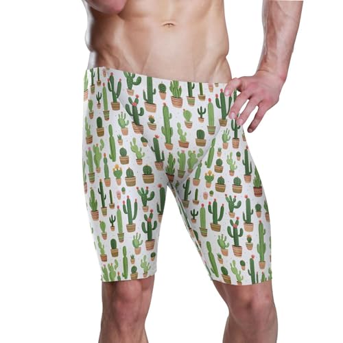 UMIRIKO Cactus Cute Men's Swim Jammers Swimsuit M B0402412