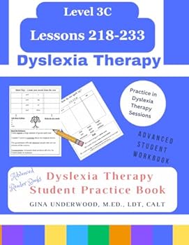 Paperback Dyslexia Therapy Advanced Reader Books: Student Workbook Level 3C Lessons 218-233 Book