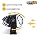 AeroLidz Light Bar Cover - Noise & Wind Silencer for Jeep/Truck Whistle - Dual LED Lights | Straight Lightbar Cover - UV Polycarbonate 50