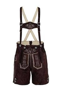 Isar-Trachten Kinder Lederhose Jannis Dunkelbraun 55810