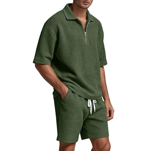 Short d'été respirant et léger avec col zippé confort