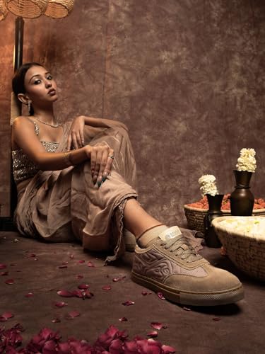 Image of Bacca Bucci Women RANGREZA Ethnic Sneakers for Indian Festive & Ethnic Wear