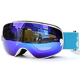 Gafas de detalles: adecuado para diferentes deportes de invierno de esquí alpino a motor fuera de carretera como el esquí, motos de nieve, snowboard, skate e incluso se podría usar sus lentes miopes luego tener esta gafas, Tiempo Conveniente: Nublado, Nublado, Sunny.