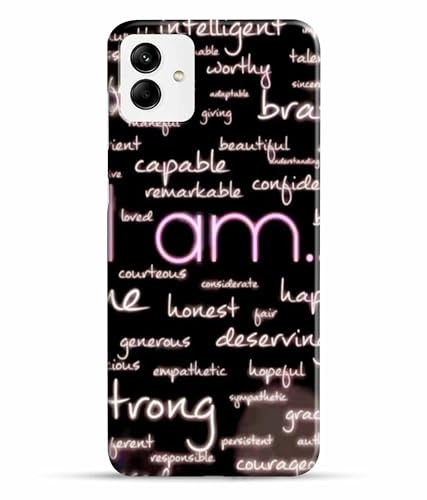 Image of Printed Hard Back Case Cover & Compatible for Samsung Galaxy M04 4G | Samsung M04 | Motivation Quotes (Multicolor) - D1190