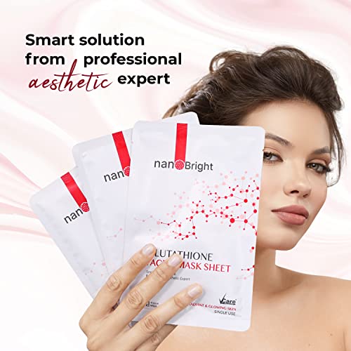 Image of Bridal Facial Kit Vitamin C Glowing Skin 10 Pieces Skin Care Set with Scrub, Toner, Skin tonic, Glutathione Face mask, Glow Sunscreen for Bright and Radiant Glowing Skin Suitable for All Skin Types (Single Use)