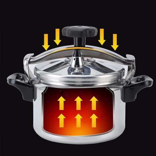 Olla a Presión, Base Compuesta de Aleación de Aluminio a Prueba de Explosiones de Gran Capacidad, Recipiente a Presión para con Estufa de Gas, Olla a Presión