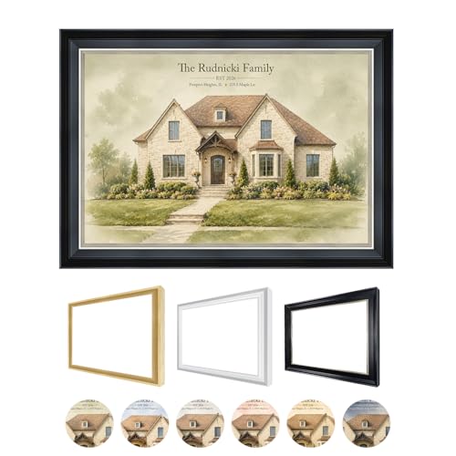 IPIC - Custom Watercolor House Portrait, Personalized House Painting, Watercolor