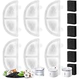 猫自動給水器フィルター 6個入り ペットウォーターファウンテン用 フィルターユニットWF20&CF20&BF10専用 犬 猫 水飲み器 みずのみ ヤシ殻活性炭フィルター 安全 清潔 下部尿路の健康維持