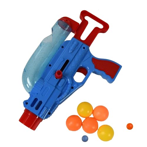 Hammer Bulk Manual Shooting 4 Ball Gun Toy Shoot Super PING Pong Gun for Kids, Plastic Balls Shooting Gun Toys for Boys Kids Gun- Pack of 1