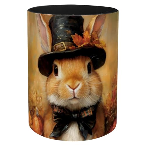 Porte-pinceaux de maquillage et pot à crayons lapin pour table