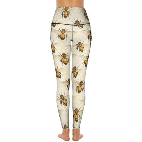 Legging abeille taille haute qui ne glisse pas durant l'effort - 5