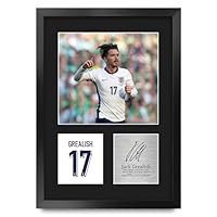 Amazon.co.jp: HWC Trading A4 Jack Grealish England ギフト サッカー