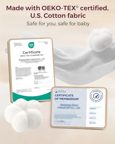 Momcozy Nursing Bras for Breastfeeding, Soft U.S. Cotton Seamless Maternity Bra, Fixed Padding, Wireless Pregnancy - Image 5