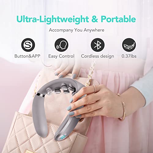 Skg Neck Massager With Heat, Cordless Vibration Infrared Neck Massager Deep Tissue For Pain Relief, Portable Electric Massager Smart Neck Relaxer Use At Car Home Office G7 Pro #TOP4