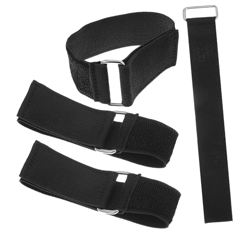 CAXUSD 4piezas Correas De Sujeción Elásticas Nylon Unidades Con Cierre Hook Loop Ajustables Para Organización Cables Equipaje y Equipos Deportivos