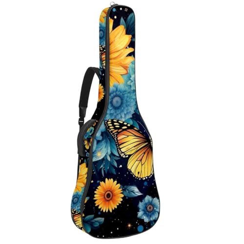 JRHEJTFZ Housse pour guitare acoustique de 1,9 cm d’épaisseur, étanche, durable et élégante, motif tournesol bleu fleur, Multicolore 4., 42.9×16.9×4.7 in, Motif imprimé tendance - Les Beatles, Paul McCartney, John Lennon, RIngo Starr, George Harrison JRHEJTFZ Housse pour guitare acoustique de 1,9 cm d'épaisseur, étanche, durable et élégante, motif tournesol bleu fleur, Multicolore 4., 42.9x16.9x4.7 in, Motif imprimé tendance
