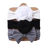 Photo Gallery isaken fasce capelli neonata, 3 pezzi fascia per capelli per neonata in cotone, elastica fasce per capelli per bambini con fiocchi, morbido elastico turbante accessori per capelli per neonati Photo Gallery isaken fasce capelli neonata, 3 pezzi fascia per capelli per neonata in cotone, elastica fasce per capelli per bambini con fiocchi, morbido elastico turbante accessori per capelli per neonati
