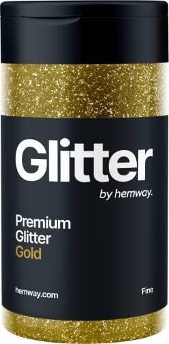 Hemway Rose Gold Glitter Fine 130g/4.6oz Powder Metallic Resin Craft Glitter Flake Sequins for Epoxy Tumblers, Hair Face Body Eye Nail Art Festival, DIY Party Decorations Paint