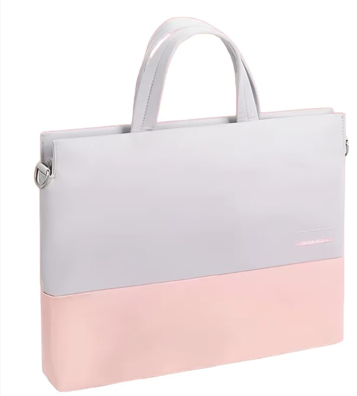 Pasta Bolsa Notebook 15.6 Com Alça Impermeável De Ombro Feminina (Rosa)