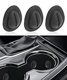 bylikeho 3PCS Car Cup Holder Position Limiter,Bottle Holder Position Limiter,Interior Car Accessories Cup Holder Insert Silicone Bottle Stabilizers,Self-Adhesive Car Coasters Stabilizers for Truck SUV