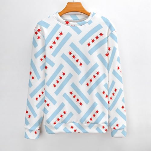 Flag of The United States Virgin Islands Sweater Long Sleeve Crew Neck Knitted Casual Pullover Sweater3