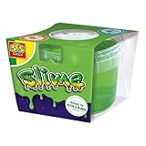 SES Creative 15041 Slime Vert Néon en Pot 140g - Slime de Couleur Néon Vive -...