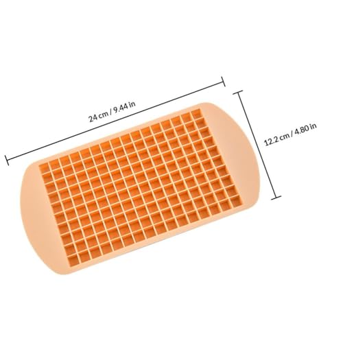 Molde mini para cubitos de hielo de silicona naranja miniatura 2