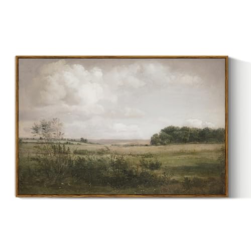VIYYIEA Vintage Landscape Large Framed Wall Art, Nature...