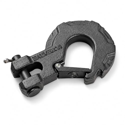 Ucreative Recovery 5/16 inch Clevis Slip Hook with Safety Latch - Heavy Duty Forged Steel Towing Winch Hook for ATV UTV 1PC