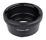 an Canon EOS Kameras B.I.G. 421366 Objektivadapter, Pentacon Six an Canon EOS schwarz