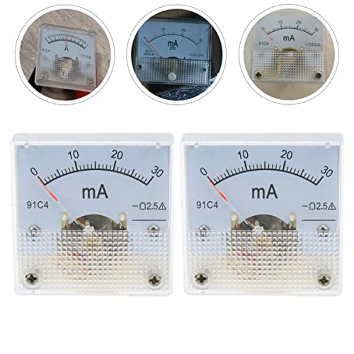 Ampèremètre analogique DC lot de 4 pour cadre de mesure de précision