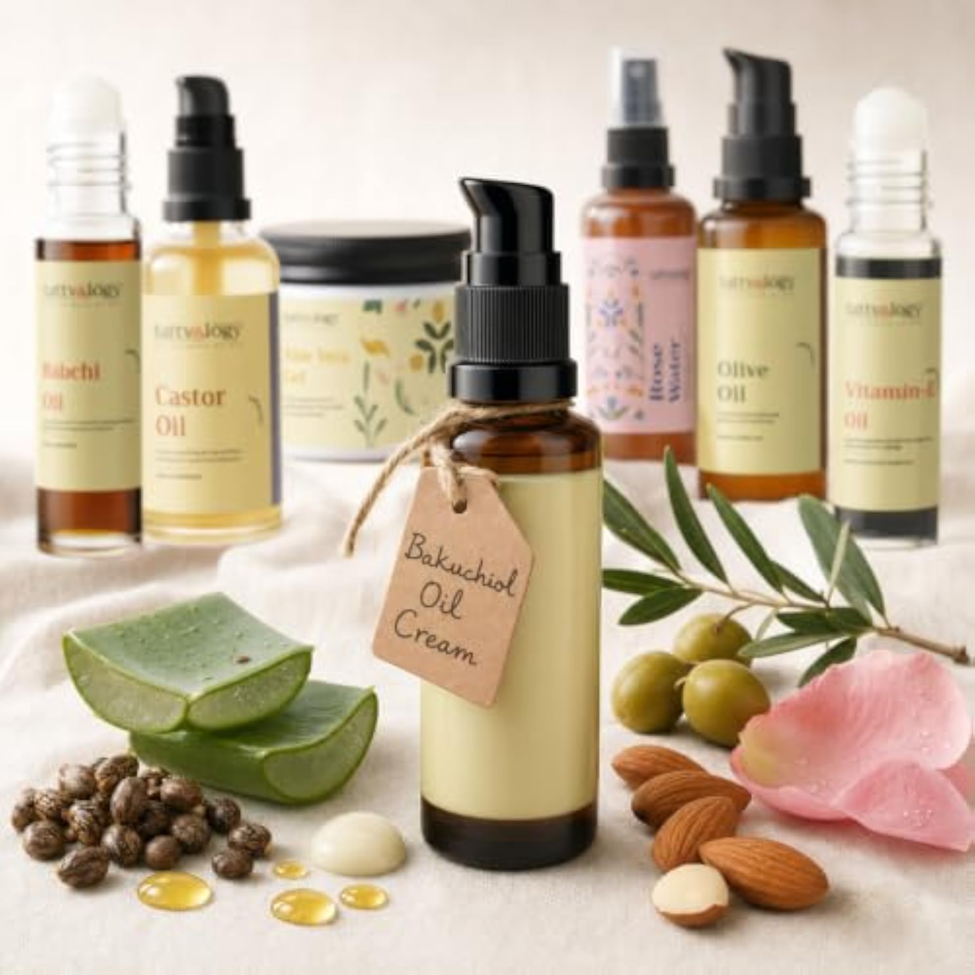 Bakuchiol Cream DIY Kit, Plant-Based Retinol Alternative