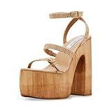 Steve Madden Women's Lilia Pump, Raffia, 9