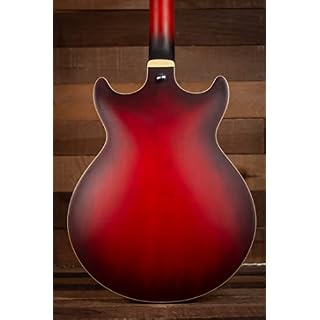 Ibanez Artcore AM53SRF Guitare électrique 6 cordes à corps semi-creux pour droitier Rouge soleil plat - Les Beatles, Paul McCartney, John Lennon, RIngo Starr, George Harrison Ibanez Artcore AM53SRF Guitare électrique 6 cordes à corps semi-creux pour droitier Rouge soleil plat – Image 2