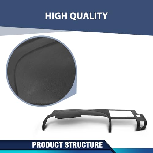PIT66 TPE Dash Cover Dashboard Panel Compatible with Chevy Silverado/GMC Sierra 2007 2008 2009 2010 2011 2012 2013, Fit Dual Glovebox Style Dashes Bezel (Cover ONLY NOT A Replacement) - Image 6