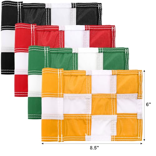 Bekith 4 Pcs Golf Flag Mini, Fade-Resistant 420D Nylon Golf Flags with Tube Inserted, Putting Green Flags for Yard Backyard Garden Practice, 8.5x6 Inch - Thumbnail 2