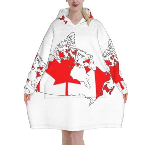 Couverture à capuche chaude et isolante avec manches pour l'hiver