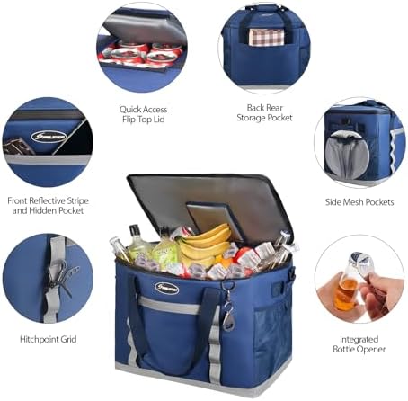 Maelstrom 75Can Soft Cooler Bag, Portable Beach Cooler with Flip-top Access - 1