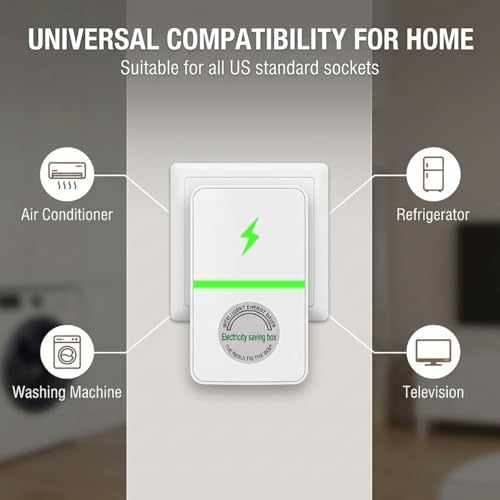 4Pcs Stopwatt SmartPlug Device, Stop Watt Device Plug in for Home & Office US Plug, 30KW Load Energy Saver - 4