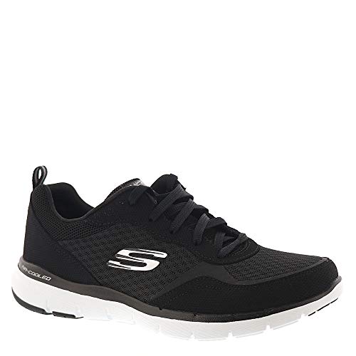 Skechers Women's Flex Appeal 3.0-GO Forward Shoe, BKW, 9H W US