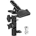 Anwenk Reflector Stand Holder Light Stand Bracket Mount Umbrella Bracket Photography Studio Heavy Duty Metal Clamp Holder for Reflector