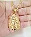 Toogod 18K Gold-plated Jesus Christ Necklace for Men Women | Jesus Christ Pendant with Chain | Hip Hop Necklace 24‘’