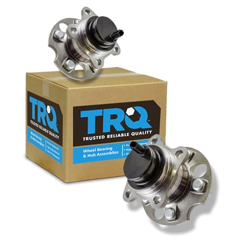 Image of TRQ Rear Wheel Bearing and Hub Assembly Set 2 Piece Compatible with 04-06 Lexus RX330 FWD 07-09 RX350 FWD 06-08 RX400h 04-07 Toyota Highlander