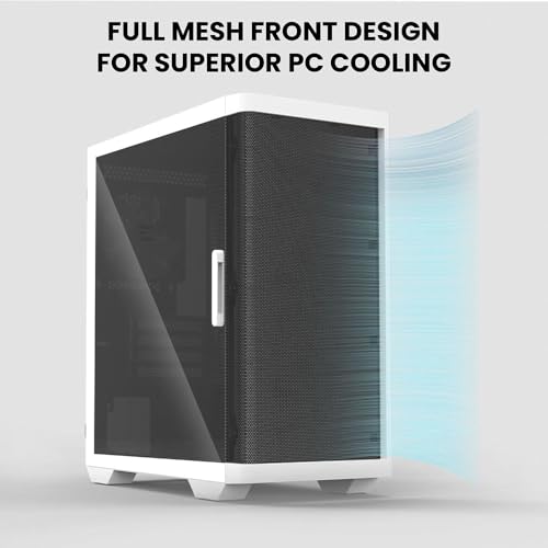 Image of Zalman M4 ARGB Gaming PC Case - 4 x 120mm Addressable RGB Fans Pre-Installed - Swing Door Tempered Glass Side Panel - Mini Tower (Micro ATX, Mini-ITX), White