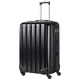 Flight Knight ABS 3 Tamanos Maleta Ligera Maximus Permitidas De Delta Airlines, American, Virgin Atlantic Entre Muchas Otras! Iberia, easyJet Maleta De Mano 56x35x22 cm - FK05_BLAC_M