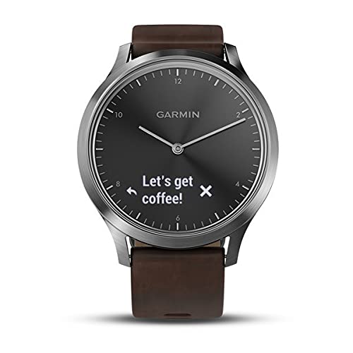 Garmin Herren HR Premium Smartwatch Vivomove, Silber, Sin Especificar