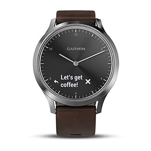 Garmin vívomove HR, Orologio sportivo, Accelerometro, Uomo, Nero / Argento